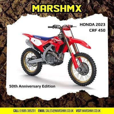 Honda Crf 450 R 2023 Model 50th Anniversary Edition - NOW 1250 OFF RRP!