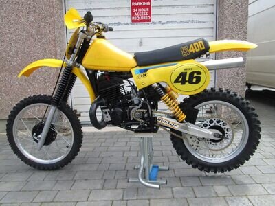 suzuki rm 400 t 1980 deboers (417cc) twin shock motocross bike . race winning .
