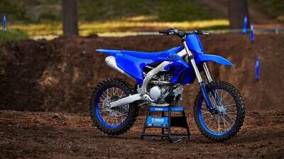 Yamaha YZ 250F, 2024, Blue Motocross Motorcycle.