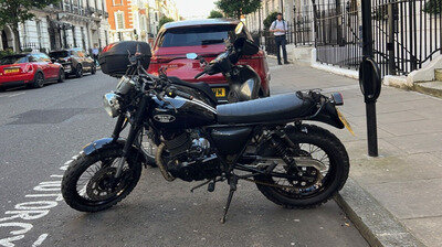 Herald Black Scrambler 250cc Motorcycle