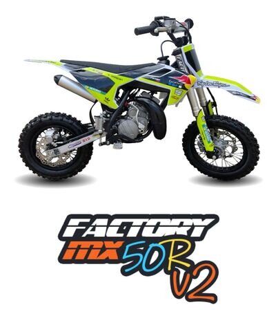 FACTORY MX 50R 50cc AUTO CHILDS 2 STROKE MX DIRT BIKE LIKE KTM SX50 HUSKY TC 50