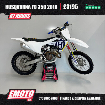 HUSQVARNA FC 350 2018 350cc 67 Hrs Motocross Bike @EmotoUK - Finance Available