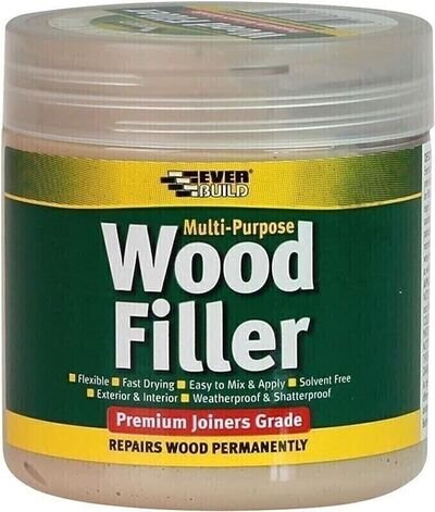 Everbuild Multi Purpose Wood-Filler, Light Oak, 250 ml