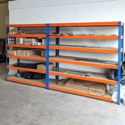 Clearance Warehouse Racking Garage Storage Workshop Shelves Metal Shelving Units