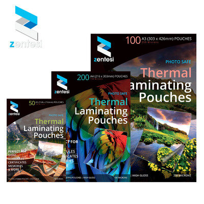 A3/A4/A5 Laminating Pouches Gloss 150/250 Micron Laminator Laminate Sheets Paper