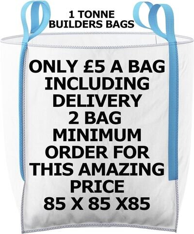 One Tonne FIBC Dumpy Bags 1 Ton Bulk Jumbo Builders Only £5 per bag