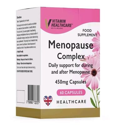 Menopause Complex 450mg - 60 Capsules Daily Support During And After Menopause