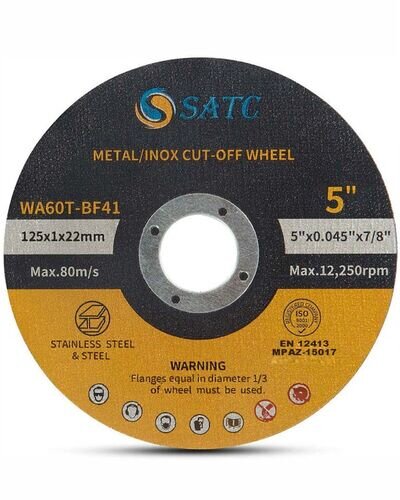 50PCS SATC 125x1mm Thin Stainless Steel Metal Cutting Discs Grinding Wheel