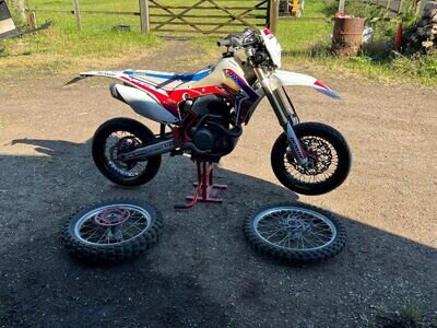 Honda crf 450 road legal---- supermoto with off-road wheels