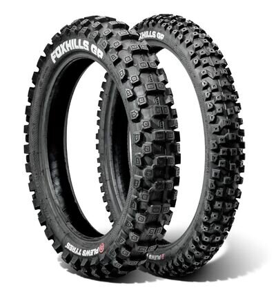 Motocross Tyre Pair Medium PLEWS FOXHILLS GP Front 80/100-21 inch Rear 110/90-19