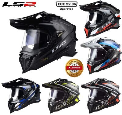 New LS2 MX701 Carbon Explorer Enduro Adventure Motorcycle Dual Sport Helmet 2024