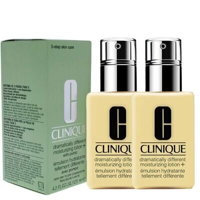 2Pack Clinique Dramatically Different Moisturizing Lotion with Pump 125ml