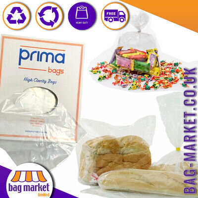 Food Use / Grade Clear Polythene Plastic Bags - Freezer, Storage, Sandwich, Veg
