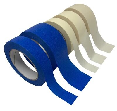 Professional Masking Tape Roll 50M 25/38/50mm Painting Automotive Auto Car Blue