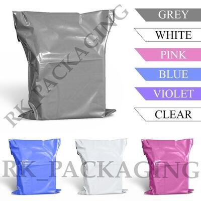 GREY MAILING BAGS STRONG POLY POSTAL POST POSTAGE SELF SEAL PACKAGING STRONG