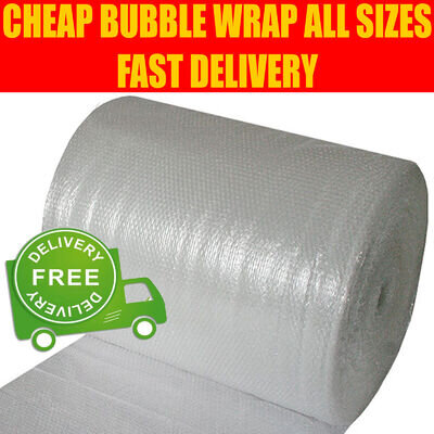 SMALL & LARGE BUBBLE WRAP - 300mm 500mm 600mm 750mm 900mm 1000mm x 10m 50m 100m