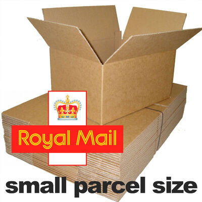 ROYAL MAIL SMALL/MEDIUM PARCEL SIZE POSTAL CARDBOARD BOXES *WIDE RANGE OF SIZES*