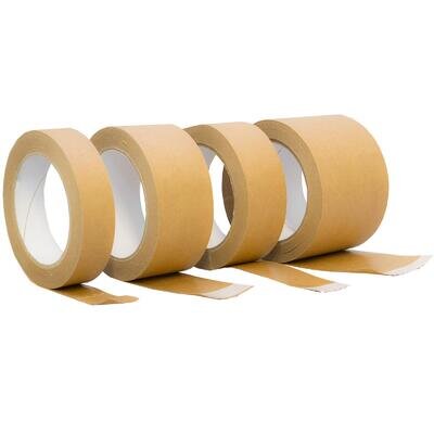 Brown Kraft Paper Packaging Parcel Tape Eco Friendly Biodegradable Recyclable50m