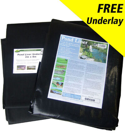 Pond Liner Special Offer 40yr Life with FREE Underlay & FREE Delivery.