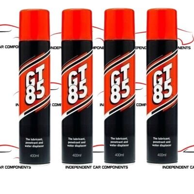 4 x GT85 SPRAY LUBE LUBRICANT PENETRATOR WATER DISPLACER CORROSION - 400ML
