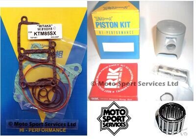 KTM 85 2003-2012 Mitaka Top End Rebuild Kit Piston B Gasket Small End Bearing