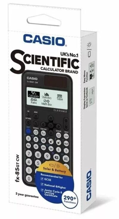 Casio FX-85GT CW Scientific Calculator - Black