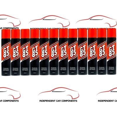 12 x GT85 SPRAY LUBE LUBRICANT PENETRATOR WATER DISPLACER CORROSION 400ML