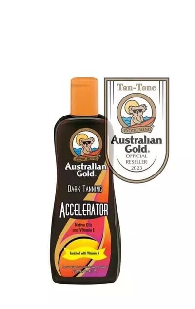 Australian Gold Dark Tanning Accelerator 250ml Sunbed Cream Lotion