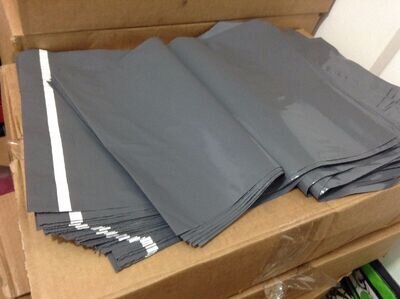 STRONG GREY PLASTIC MAILING BAGS POLY POSTAL POSTAGE POST SELF SEAL - ALL SIZES