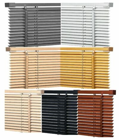 PVC VENETIAN WINDOW BLINDS TRIMABLE EASY FIT HOME &OFFICE WINDOW VENETIAN BLINDS