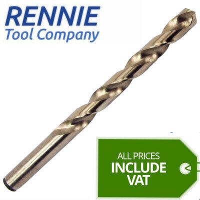 HSS Gold Cobalt Jobber Drill Bit - For Drilling Stainless Steel & Hard Steels