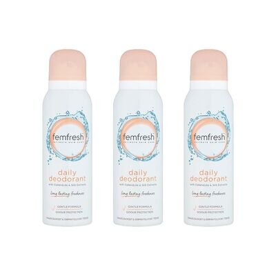 Femfresh Feminine Deodorant Spray 125ml x 3