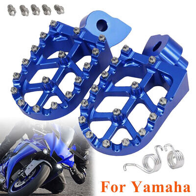 Foot Pegs For Yamaha YZ65 YZ85 YZ125 YZ250 YZ250F YZ450F WR250F Dirt Bike Blue