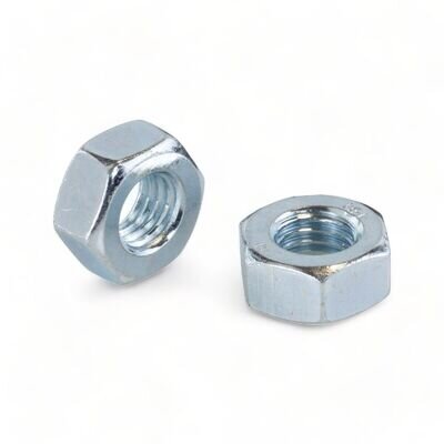 Hex Steel Nuts Hex Full BZP Zinc Plated Metric M4 M5 M6 M8 M10 M12 M14 M16 M20