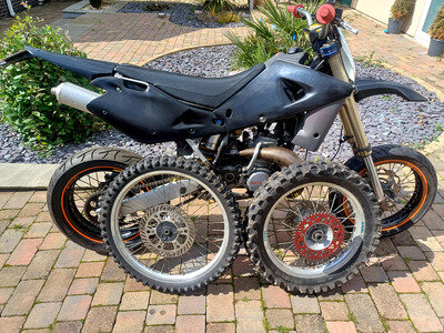 husqvarna wr250 1995 2 stroke road legal supermoto