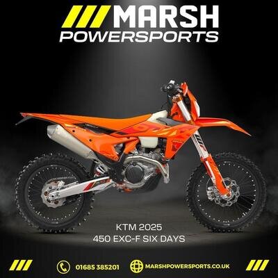 KTM 450 EXC-F Six Days 2025 Model - KTM Main Dealer - Taking Deposits Now!