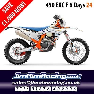 KTM 450 EXC-F 6 Days 2024 - Huge £1,000 discount, 0% APR!!!