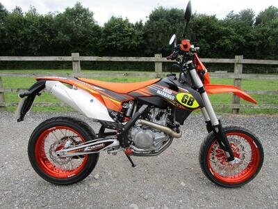 2012 (62) KTM 450 SXF .Fully registered supermoto. Only 2200Mls.Lovely example.